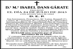 M.ª Isabel Dans Gárate